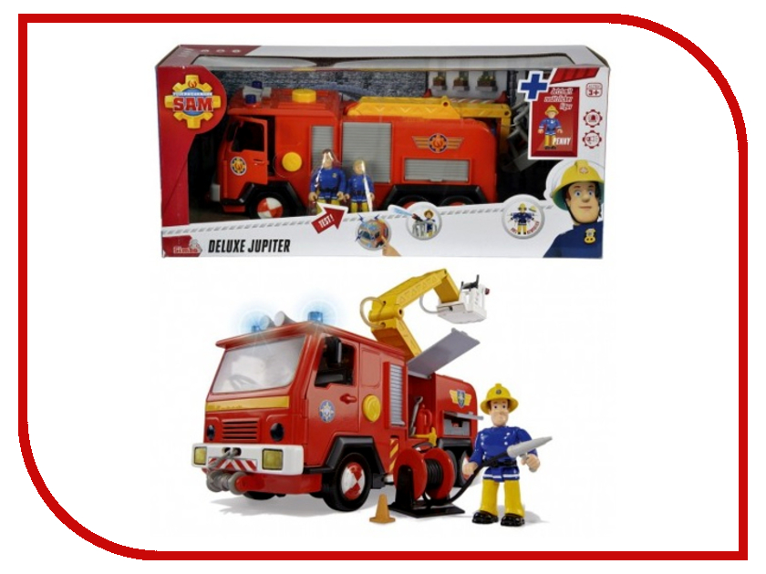 

Игрушка Simba Fireman Sam Deluxe Jupiter 9257661, Пожарный Сэм