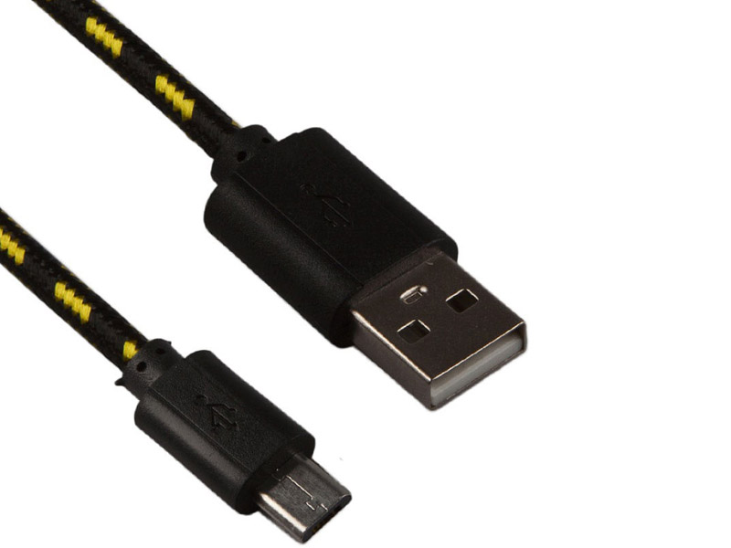 

Аксессуар Liberty Project USB - Micro USB 1m Black-Yellow 0L-00001020, 0L-00001020