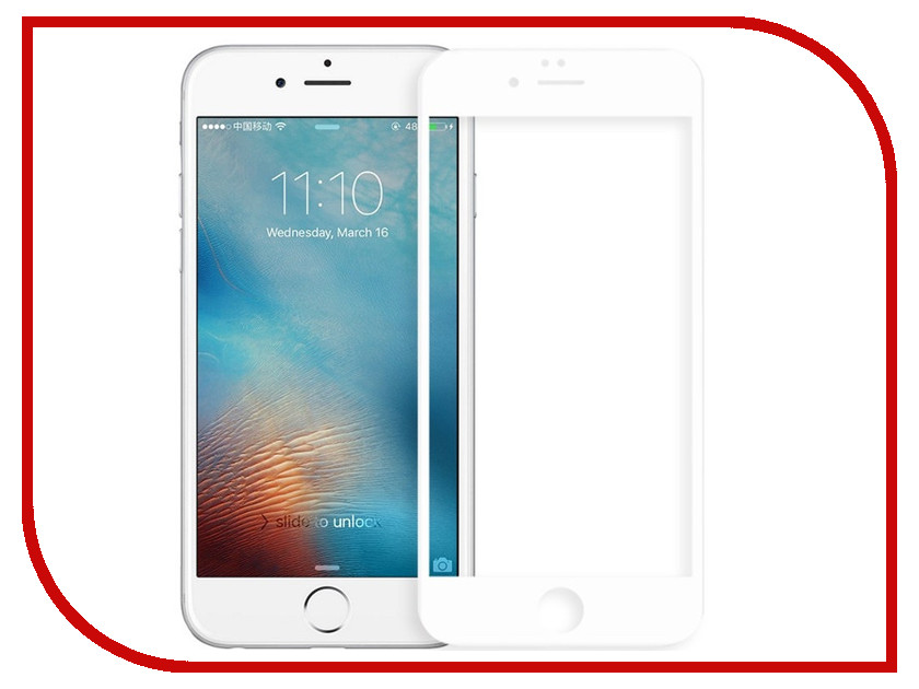 

Аксессуар Защитное стекло Liberty Project для APPLE iPhone 8 / 7 4D Acrylic frame White 0L-00033350, 0L-00033350