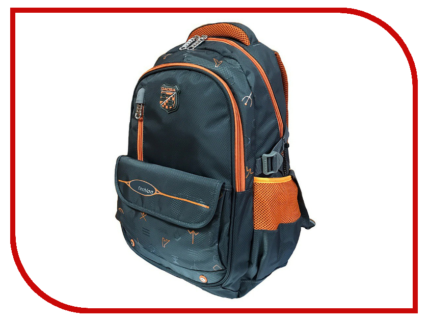 

Рюкзак Gaoba Signs Grey-Orange 62665, 62665