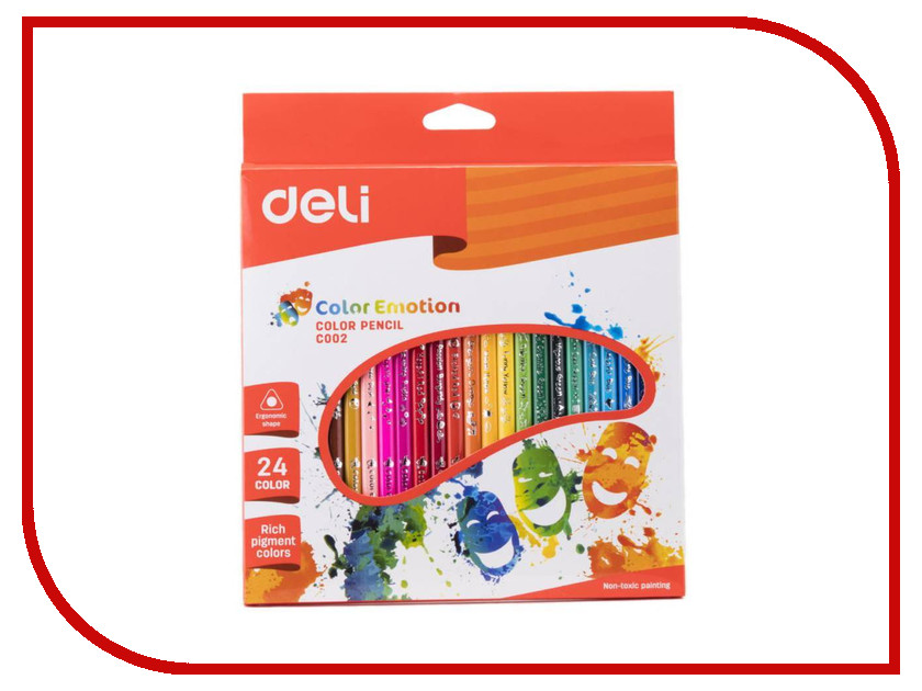 

Карандаши цветные Deli Color Emotion 24 цвета EC00220, EC00220