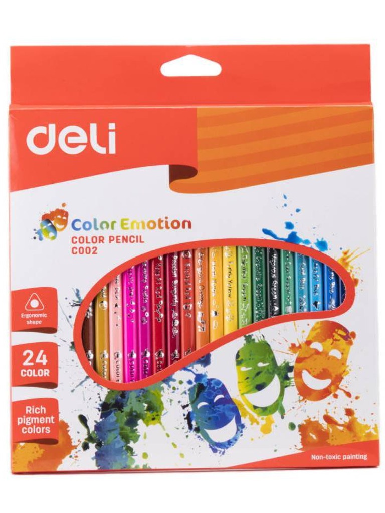 

Карандаши цветные Deli Color Emotion 24 цвета EC00220, EC00220