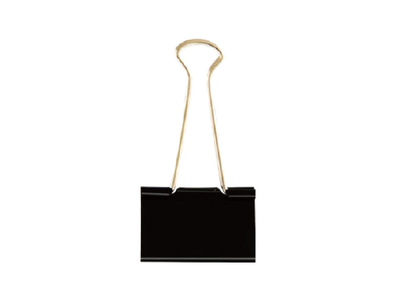 

Зажимы для бумаг Deli 12шт Black E38563, E38563
