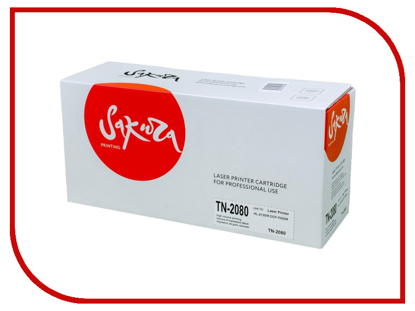 

Картридж Sakura SATN2080 Black для Brother HL-2130R / DCP-7055R, SATN2080