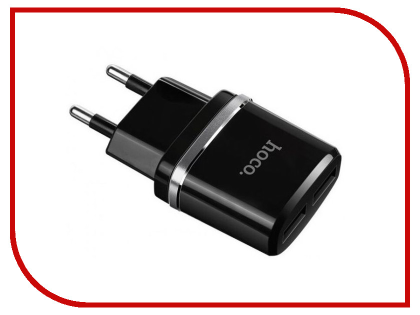 

Зарядное устройство Hoco C12 Smart 2xUSB Black, C12