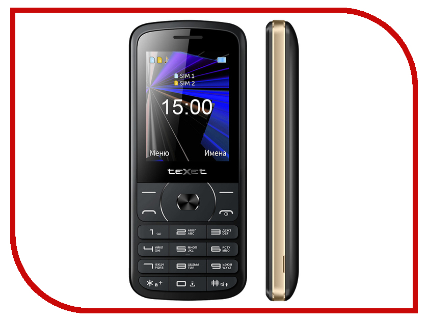 

Сотовый телефон teXet TM-D229 Black, TM-D229