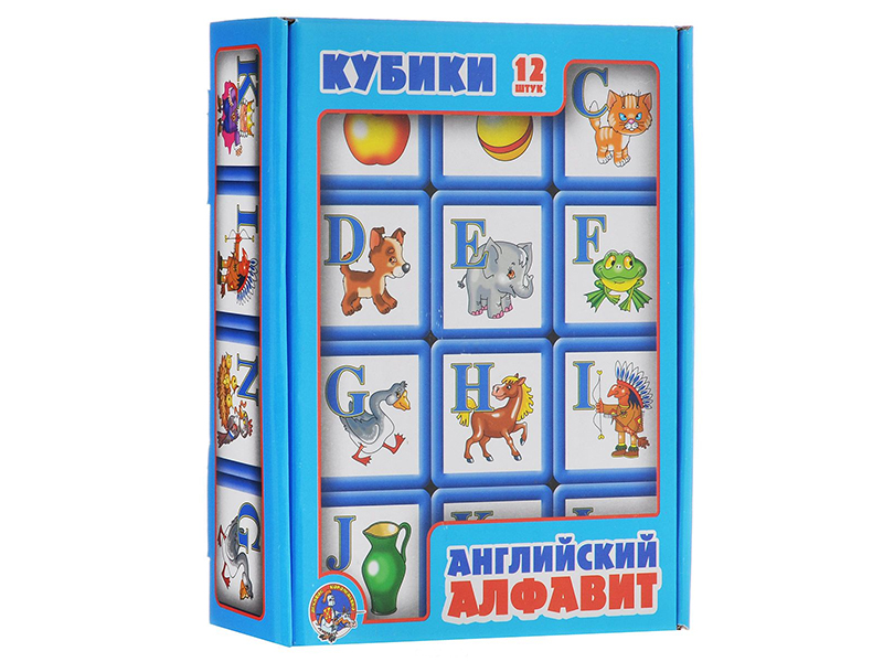 

Кубики Десятое Королевство Английский алфавит 12 шт. 00351, 00351