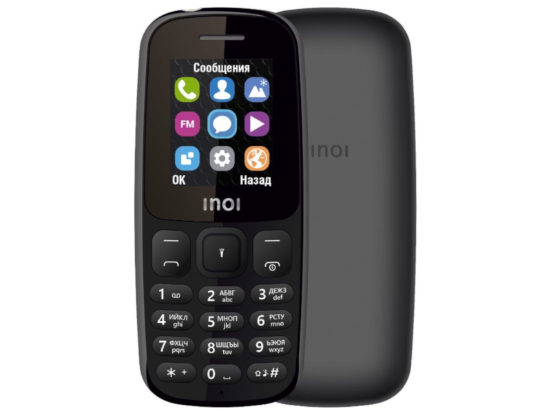 Сотовый телефон Inoi 101 Black сотовый телефон inoi 118b blue