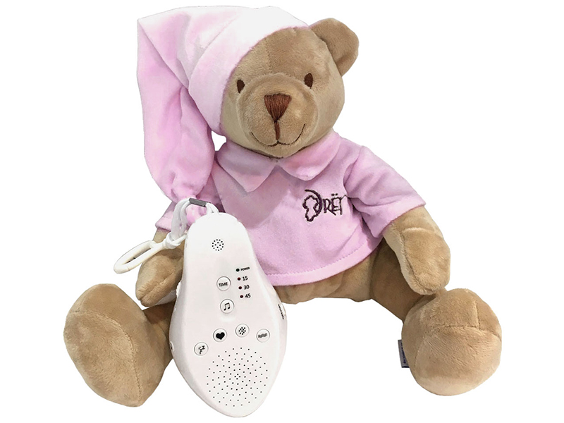 

Игрушка Drema BabyDou 103 Медведь, с белым шумом Pink, BabyDou 103