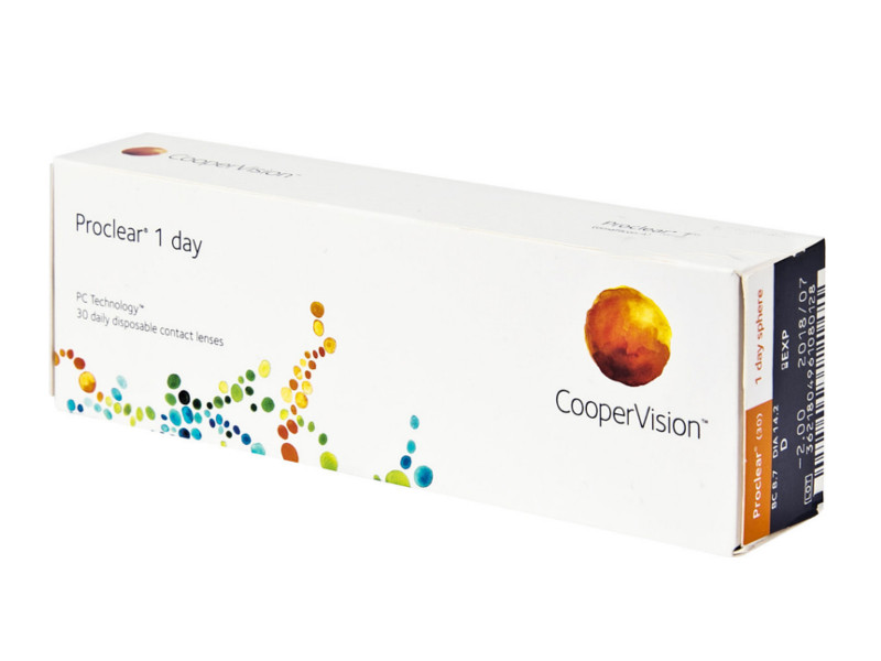 фото Контактные линзы coopervision proclear 1-day (30 линз / 8.7 / -3.5)
