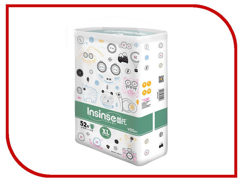 

Подгузники Insinse V5S Трусики XL 12-17кг 52шт, V5S