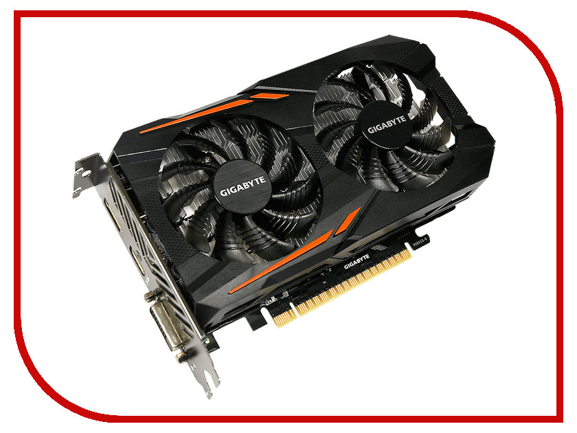 фото Видеокарта GigaByte GeForce GTX 1050 1417Mhz PCI-E 3.0 3072Mb 7008Mhz 96 bit DVI HDMI DP HDCP GTX 1050 OC 3G GV-N1050OC-3GD