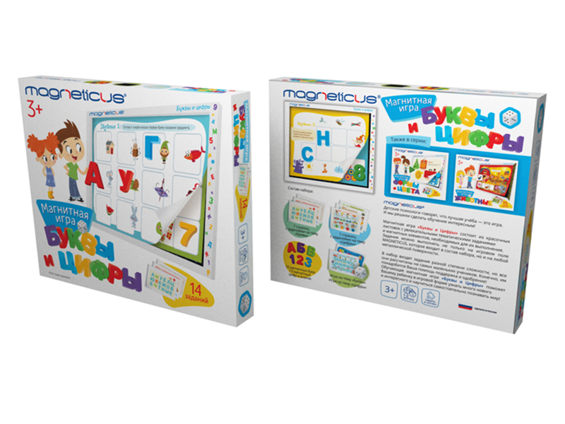 

Настольная игра Magneticus Буквы и Цифры POL-010, POL-010