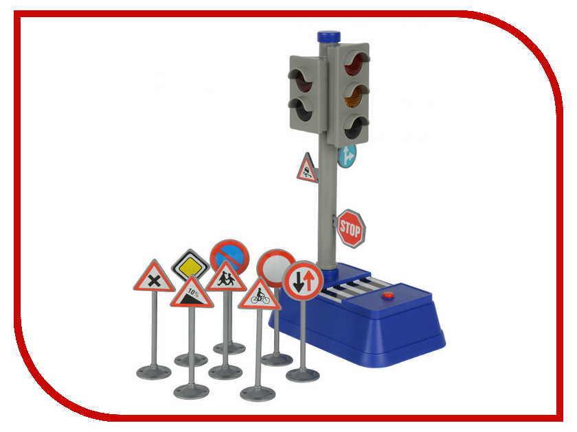 фото Игрушка Dickie Toys Светофор + набор дорожных знаков 3741001