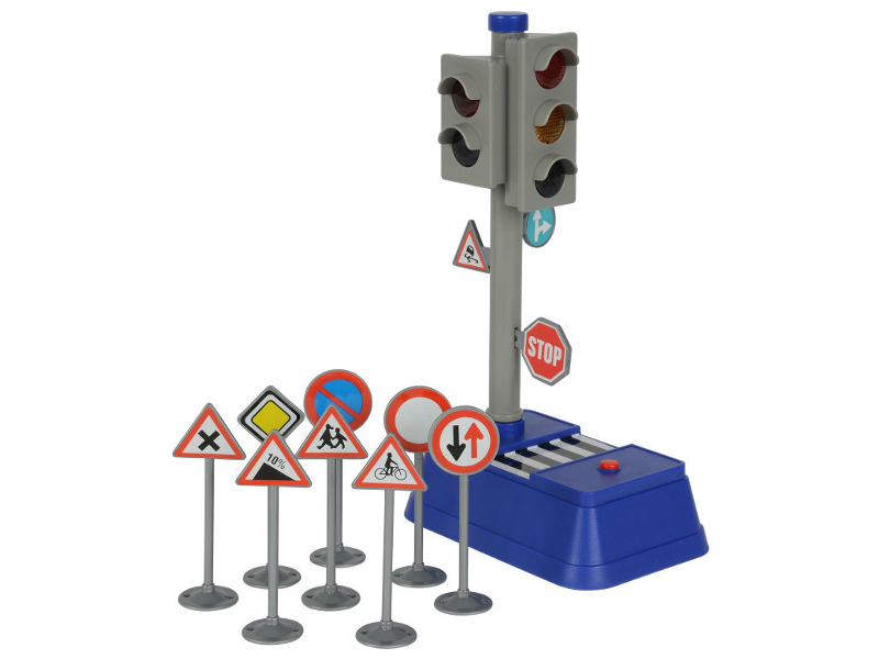 фото Игрушка Игровой набор Dickie Toys Светофор + набор дорожных знаков 3741001