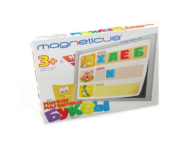 

Настольная игра Magneticus Мягкая магнитная азбука Буквы и Звуки OBU-004, OBU-004