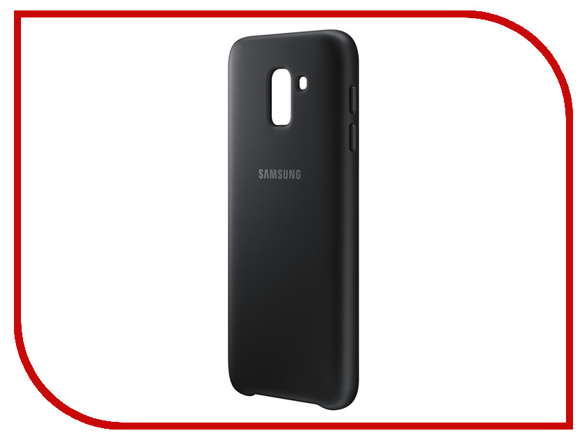 фото Аксессуар Чехол-накладка Samsung Galaxy J6 2018 Dual Layer Cover Black EF-PJ600CBEGRU