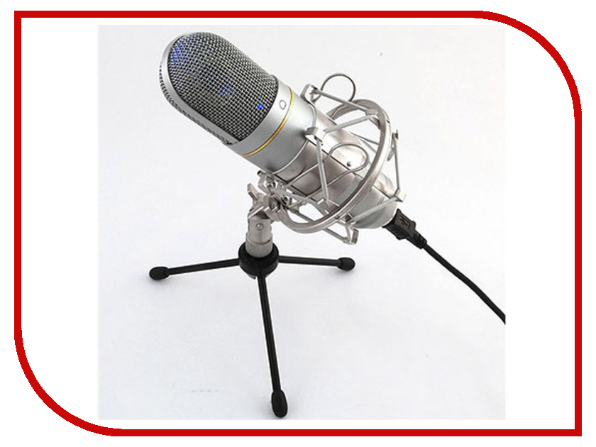 фото Микрофон Recording Tools MCU-01 USB Nickel + стойка и амортизатор
