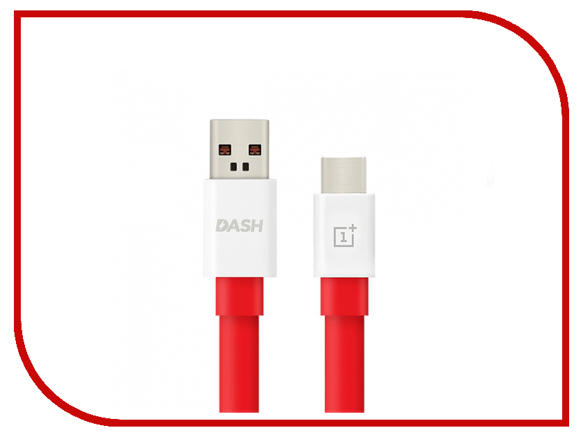 фото Аксессуар OnePlus Dash Charge USB - Type-C 1.0m Red 0202003201