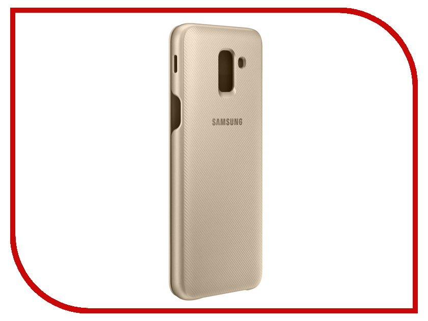

Аксессуар Чехол Samsung Galaxy J6 2018 Wallet Cover Gold SAM-EF-WJ600CFEGRU, SAM-EF-WJ600CFEGRU