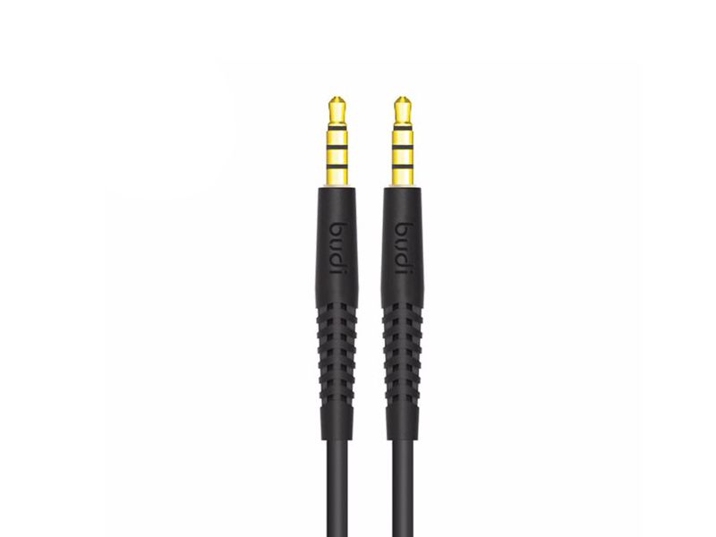 фото Аксессуар budi aux jack 3.5mm 1.2m black m8j150aux