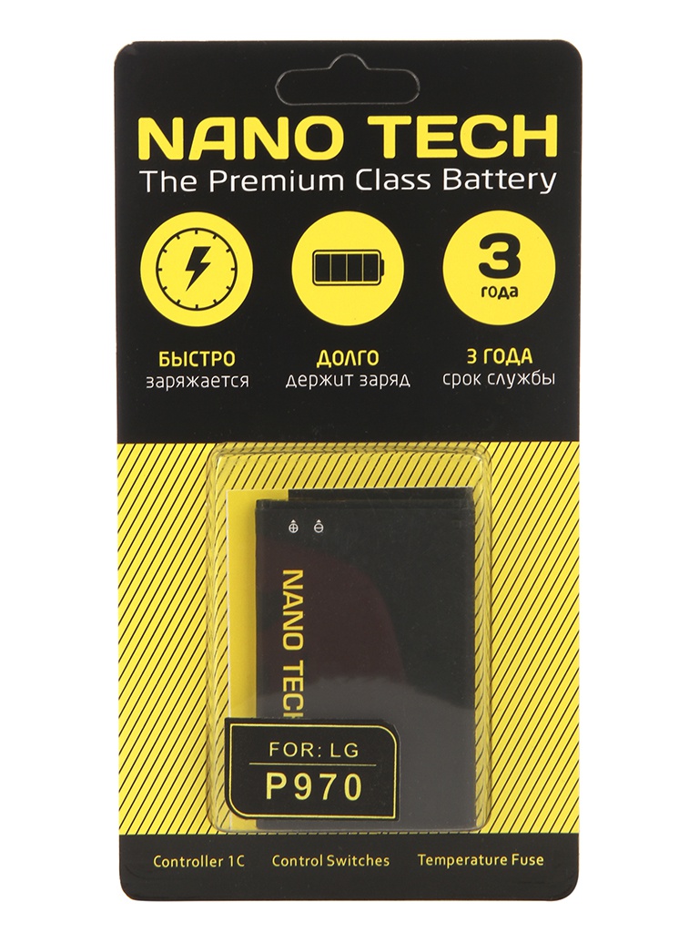 фото Аккумулятор nano tech 1500mah для lg p970 optimus