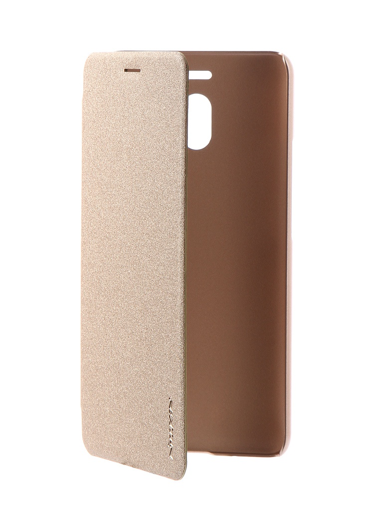 

Аксессуар Чехол для Meizu M6 Note Nillkin Sparkle Leather Case Gold