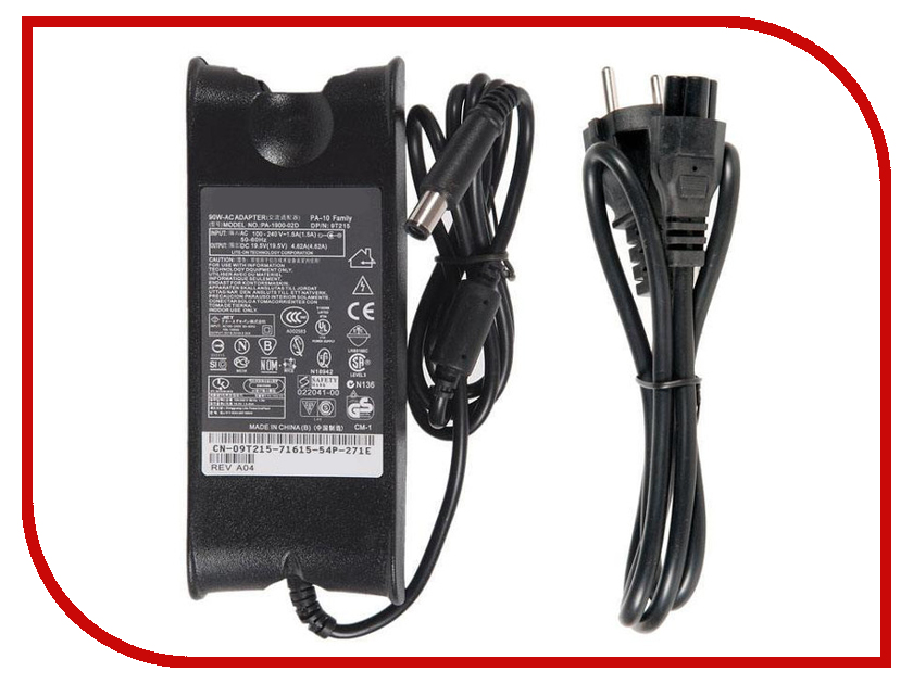 фото Блок питания RocknParts Zip 19.5V 4.62A 90W для Dell Inspiron 510m/630m/6000/6400/8500/8600/9200 347620