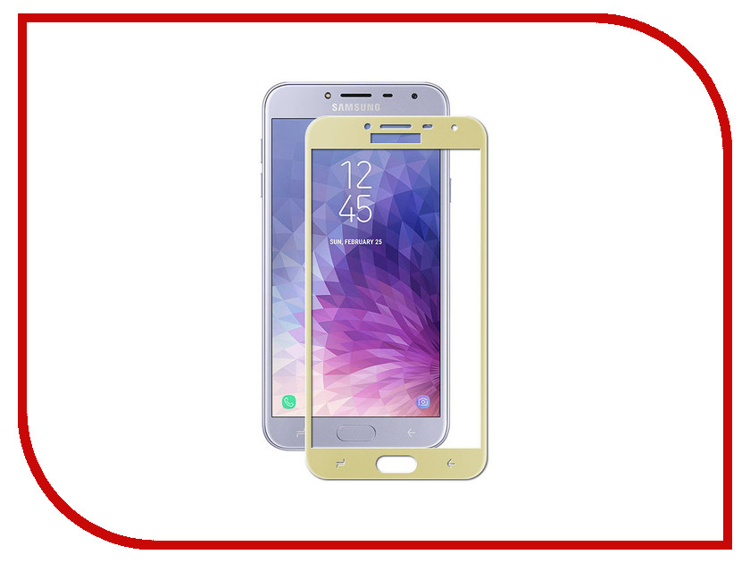 

Аксессуар Защитное стекло Onext для Samsung Galaxy J4 2018 Full Glue с рамкой Gold 41692, 41692
