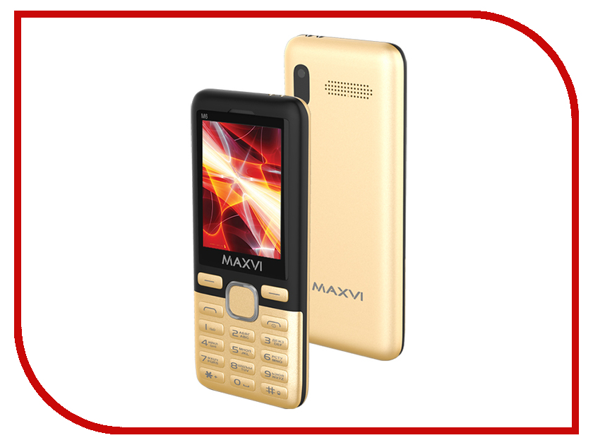 

Сотовый телефон Maxvi M6 Gold-Black, M6