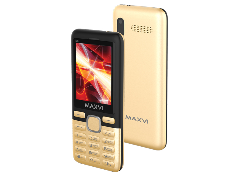 

Сотовый телефон Maxvi M6 Gold-Black, M6