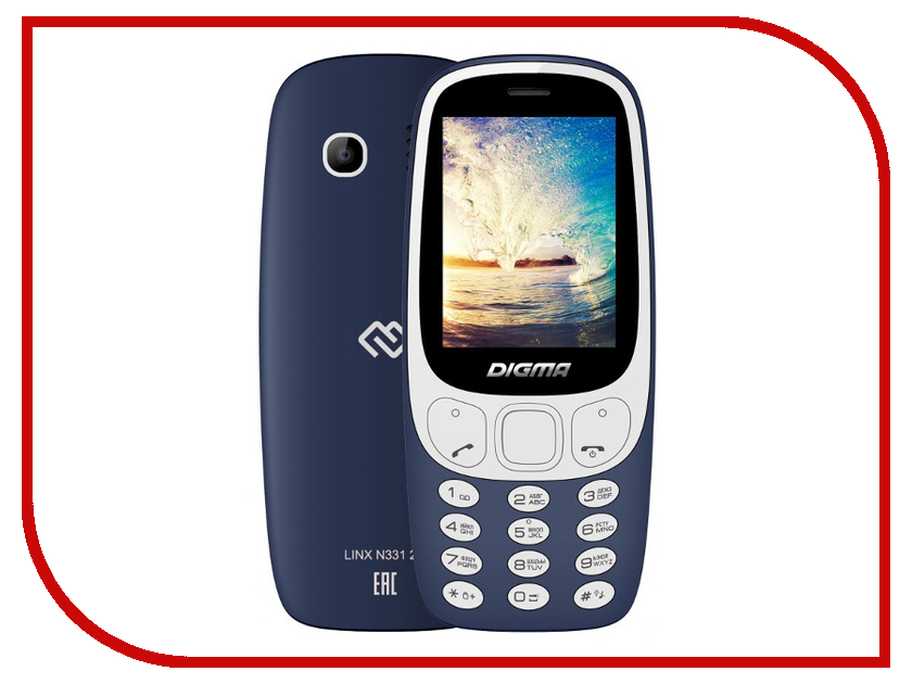 

Сотовый телефон Digma Linx N331 Dark Blue, Linx N331