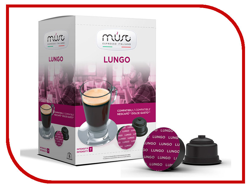 

Капсулы Must Dolce Gusto Lungo 16шт, Dolce Gusto Lungo