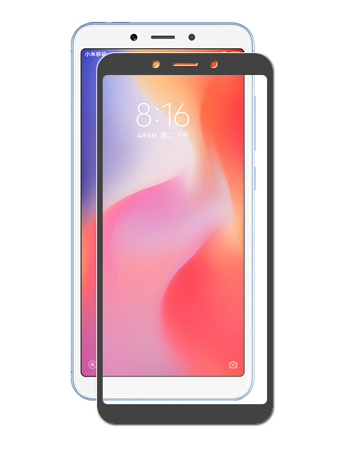 

Закаленное стекло DF для Xiaomi Redmi 6A / Redmi 6 Full Screen xiColor-34 Black, xiColor-34