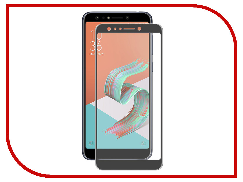 

Аксессуар Закаленное стекло DF для Asus Zenfone 5 Lite ZC600KL Full Screen aColor-15 Black, aColor-15