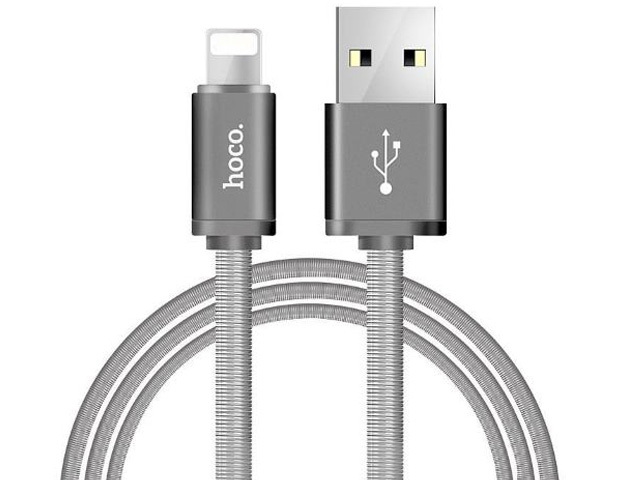 фото Аксессуар Hoco Metal U5i USB - Lightning Grey