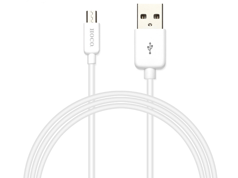 фото Аксессуар Hoco UPM01 USB - MicroUSB White