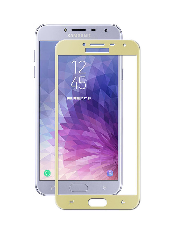 фото Аксессуар Защитное стекло для Samsung Galaxy J4 2018 Mobius 3D Full Cover Gold