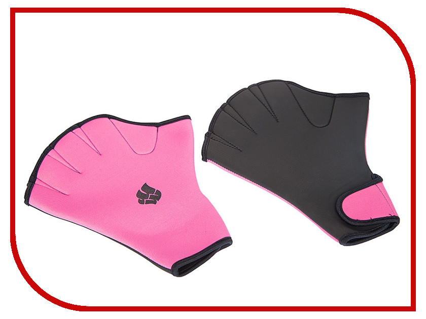 фото Акваперчатки Mad Wave Aquafitness Gloves S Pink-Black M0746 03 4 03W