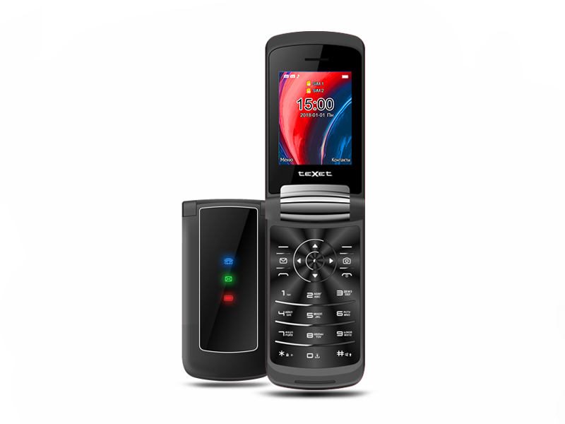 Сотовый телефон teXet ТМ-317, черный телефон проводной texet