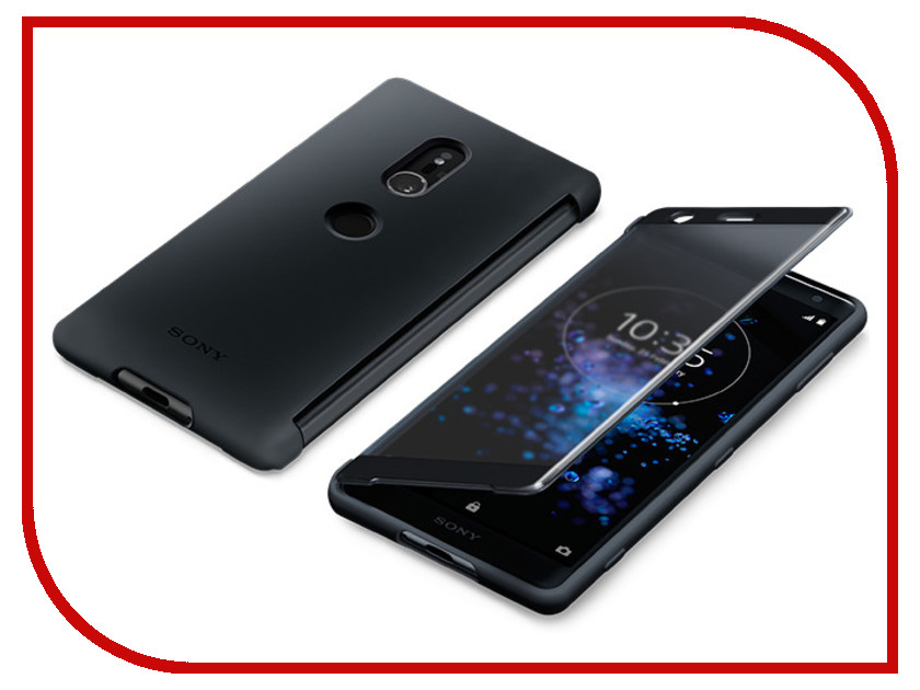 

Аксессуар Чехол для Sony Xperia XZ2 с окошком SCTH40 Black 1312-4601, 1312-4601