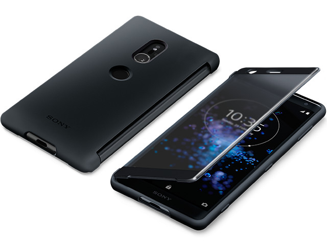 

Аксессуар Чехол для Sony Xperia XZ2 с окошком SCTH40 Black 1312-4601, 1312-4601