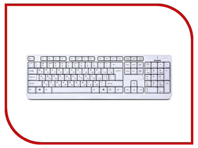 

Клавиатура Sven KB-C2200W White SV-016340, SV-016340