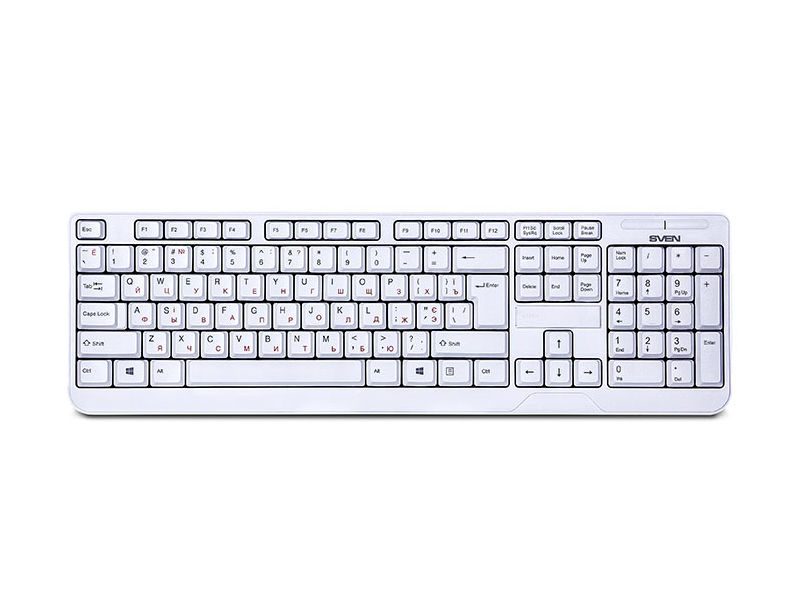 фото Клавиатура sven kb-c2200w white sv-016340