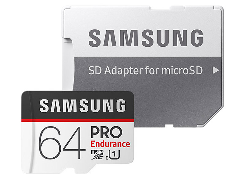фото Карта памяти 64Gb - Samsung - Micro Secure Digital HC Pro Endurance UHS-I Class 10 SAM-MB-MJ64GARU с переходником под SD
