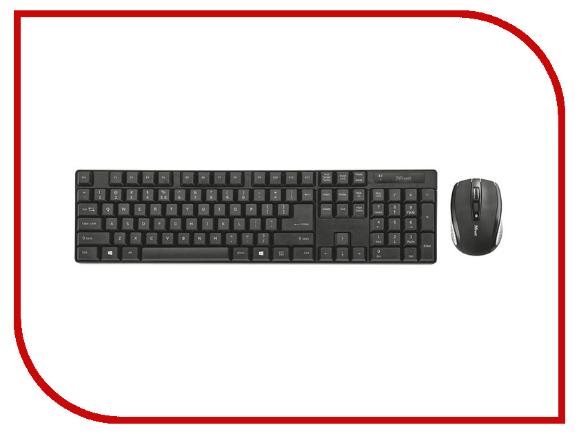 

Набор Trust Ximo Wireless Keyboard & Mouse Black USB