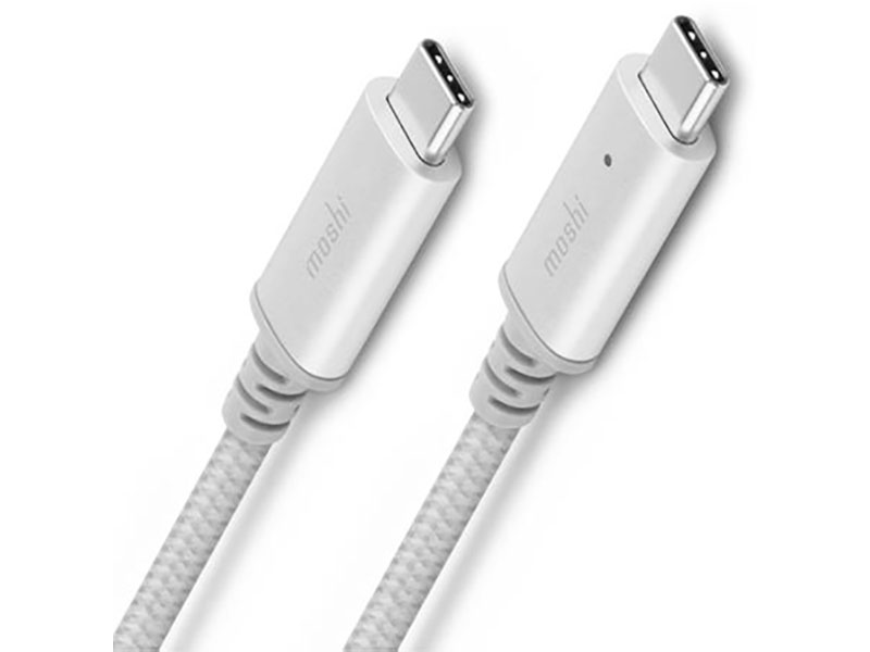 фото Аксессуар moshi integra usb-c to usb-c silver 2m 99mo084245