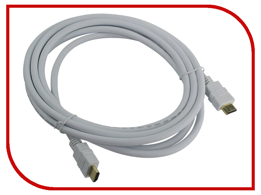 фото Аксессуар AOpen HDMI 19M ver 2.0 3m White ACG711W-3M