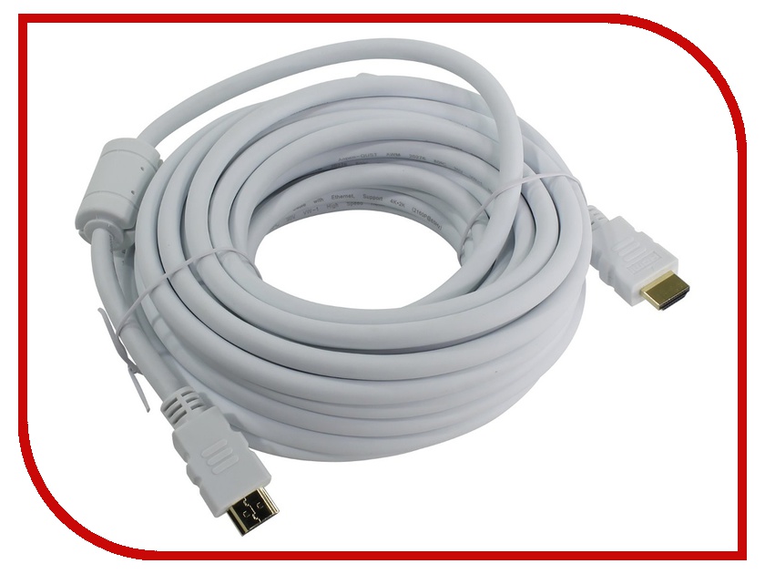 фото Аксессуар AOpen HDMI 19M ver 2.0 10m White ACG711DW-10M