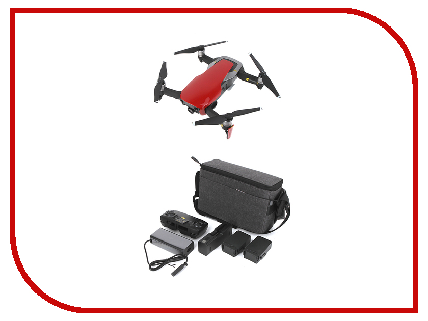

Квадрокоптер DJI Mavic Air Fly More Combo Red, Mavic Air Fly More Combo